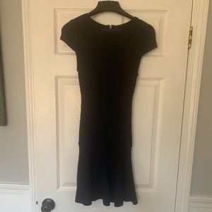 alice + olivia navy sweater dress